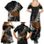 New Zealand Fern and Australia Emu Family Matching Summer Maxi Dress and Hawaiian Shirt Aboriginal Mix Maori Pattern