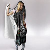 New Zealand Fern and Australia Emu Hooded Blanket Aboriginal Mix Maori Pattern LT03 - Polynesian Pride