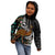 New Zealand Fern and Australia Emu Kid Hoodie Aboriginal Mix Maori Pattern