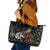 New Zealand Fern and Australia Emu Leather Tote Bag Aboriginal Mix Maori Pattern