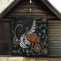 New Zealand Fern and Australia Emu Quilt Aboriginal Mix Maori Pattern