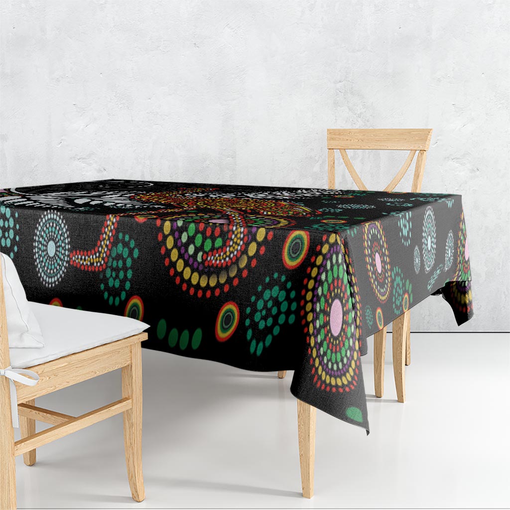 New Zealand Fern and Australia Emu Tablecloth Aboriginal Mix Maori Pattern LT03 - Polynesian Pride