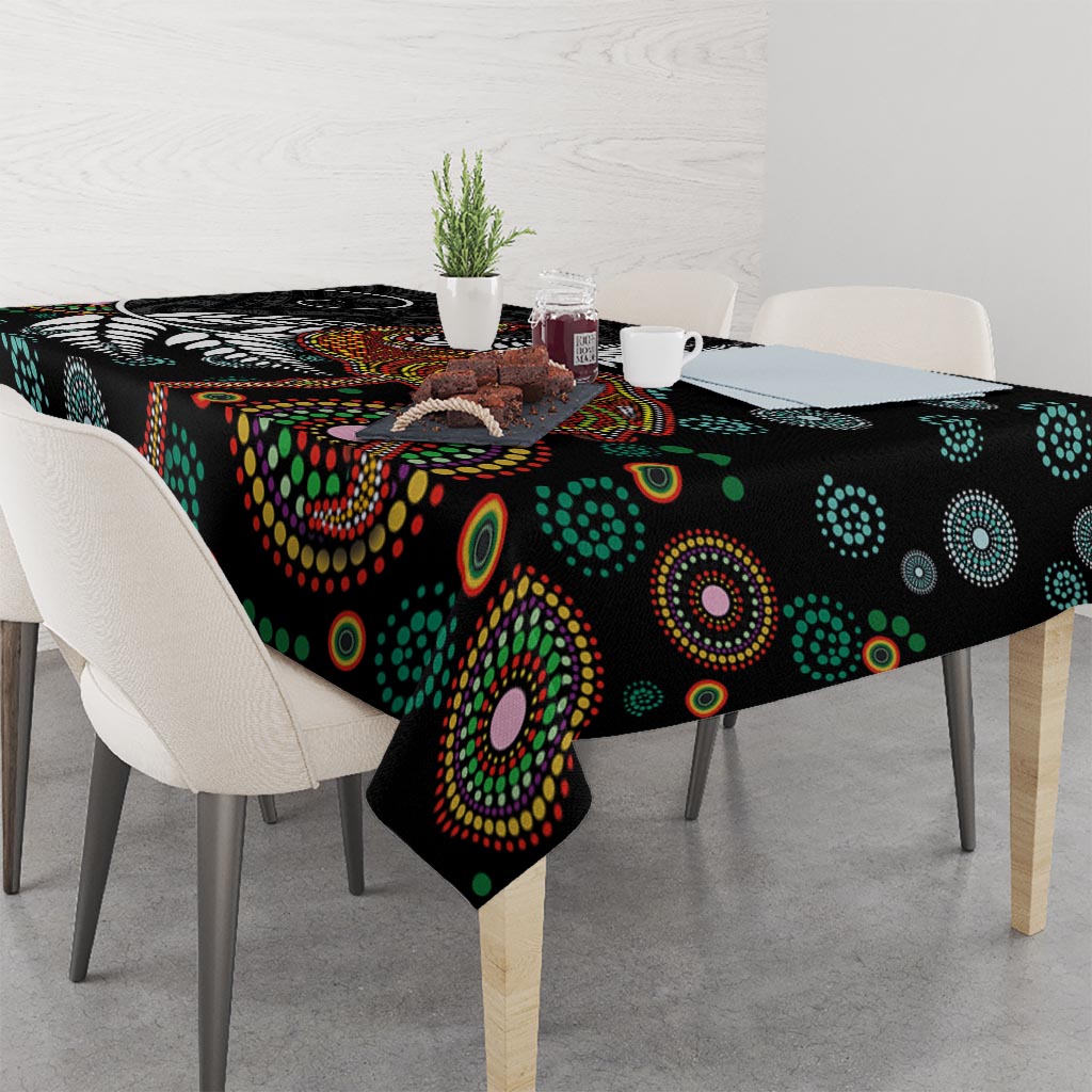 New Zealand Fern and Australia Emu Tablecloth Aboriginal Mix Maori Pattern LT03 - Polynesian Pride