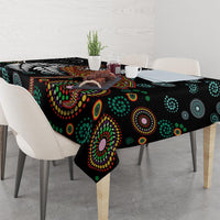 New Zealand Fern and Australia Emu Tablecloth Aboriginal Mix Maori Pattern LT03 - Polynesian Pride