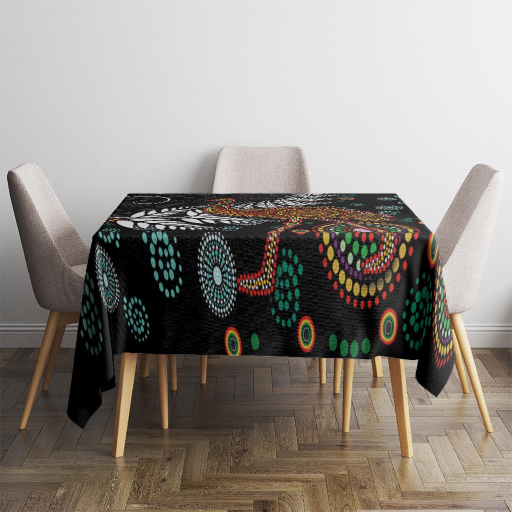 New Zealand Fern and Australia Emu Tablecloth Aboriginal Mix Maori Pattern LT03 - Polynesian Pride