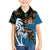 Fiji Palm Tree and Australia Kangaroo Family Matching Tank Maxi Dress and Hawaiian Shirt Aboriginal Mix Tapa Pattern