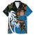 Fiji Palm Tree and Australia Kangaroo Hawaiian Shirt Aboriginal Mix Tapa Pattern