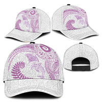 Aotearoa Maori Sea Animals Tribal Classic Cap Manta Ray and Shark Moko Pattern Pink Color LT03 - Polynesian Pride