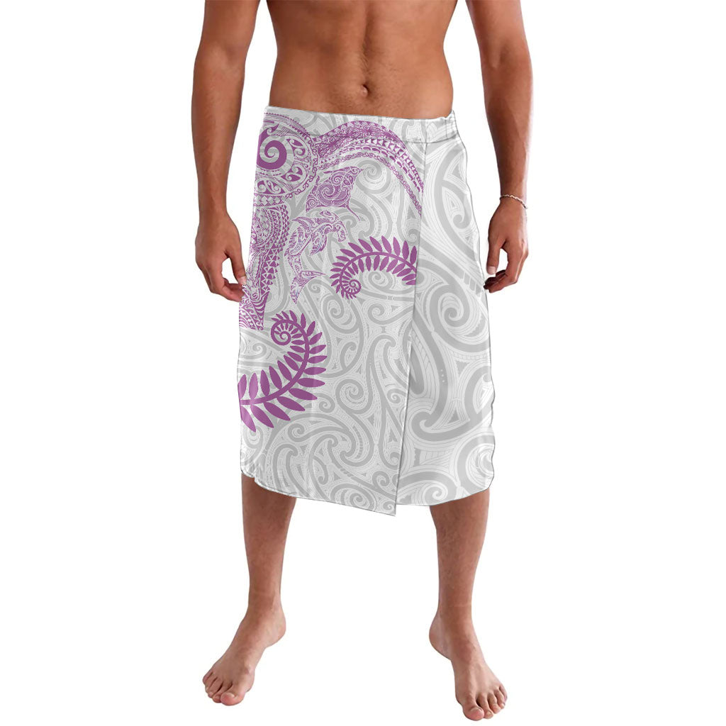 Aotearoa Maori Sea Animals Tribal Lavalava Manta Ray and Shark Moko Pattern Pink Color LT03 Pink - Polynesian Pride