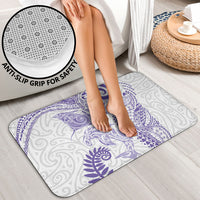 Aotearoa Maori Sea Animals Tribal Bathroom Set Manta Ray and Shark Moko Pattern Purple Color LT03 - Polynesian Pride