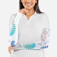 Aotearoa Maori Sea Animals Tribal Arm Sleeves Manta Ray and Shark Moko Pattern Sweet Pastel