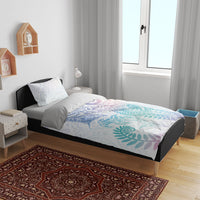 Aotearoa Maori Sea Animals Tribal Bedding Set Manta Ray and Shark Moko Pattern Sweet Pastel LT03 - Polynesian Pride