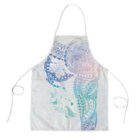 Hawaiian Manta Ray Tribal Apron Polynesian Art Motifs Sweet Pastel LT03 Multicolor - Polynesian Pride