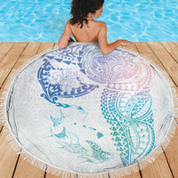 Hawaiian Manta Ray Tribal Beach Blanket Polynesian Art Motifs Sweet Pastel LT03 - Polynesian Pride