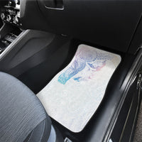 Hawaiian Manta Ray Tribal Car Mats Polynesian Art Motifs Sweet Pastel LT03 - Polynesian Pride