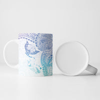 Hawaiian Manta Ray Tribal Ceramic Mug Polynesian Art Motifs Sweet Pastel LT03 - Polynesian Pride