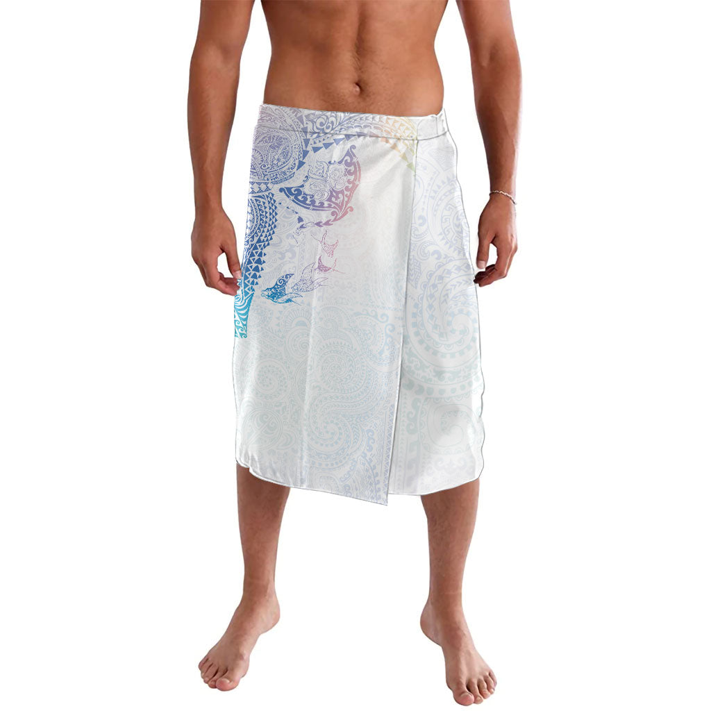 Hawaiian Manta Ray Tribal Lavalava Polynesian Art Motifs Sweet Pastel LT03 Multicolor - Polynesian Pride
