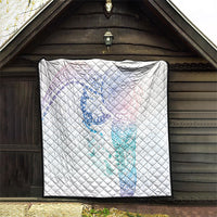 Hawaiian Manta Ray Tribal Quilt Polynesian Art Motifs Sweet Pastel