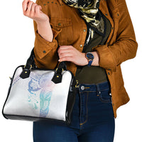 Hawaiian Manta Ray Tribal Shoulder Handbag Polynesian Art Motifs Sweet Pastel LT03 - Polynesian Pride