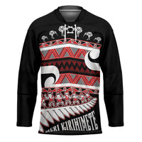 New Zealand Christmas Hockey Jersey Funny Santa Claus Haka Dance with Tukutuku