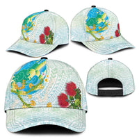 Japanese and Hawaiian Culture Fusion Classic Cap Irezumi with Turtles and Lei Kakau Pattern Fresh Vibe LT03 - Polynesian Pride