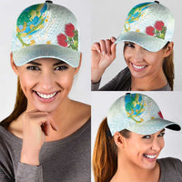 Japanese and Hawaiian Culture Fusion Classic Cap Irezumi with Turtles and Lei Kakau Pattern Fresh Vibe LT03 - Polynesian Pride
