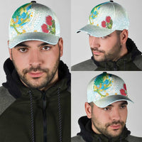 Japanese and Hawaiian Culture Fusion Classic Cap Irezumi with Turtles and Lei Kakau Pattern Fresh Vibe LT03 - Polynesian Pride