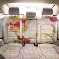 Japanese and Hawaiian Culture Fusion Back Car Seat Cover Irezumi with Turtles and Lei Kakau Pattern Sunset Vibe LT03 - Polynesian Pride
