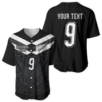 Aotearoa Rugby Custom Baseball Jersey Maori Tribal Motifs Stripes-Sporty Style LT03 - Polynesian Pride