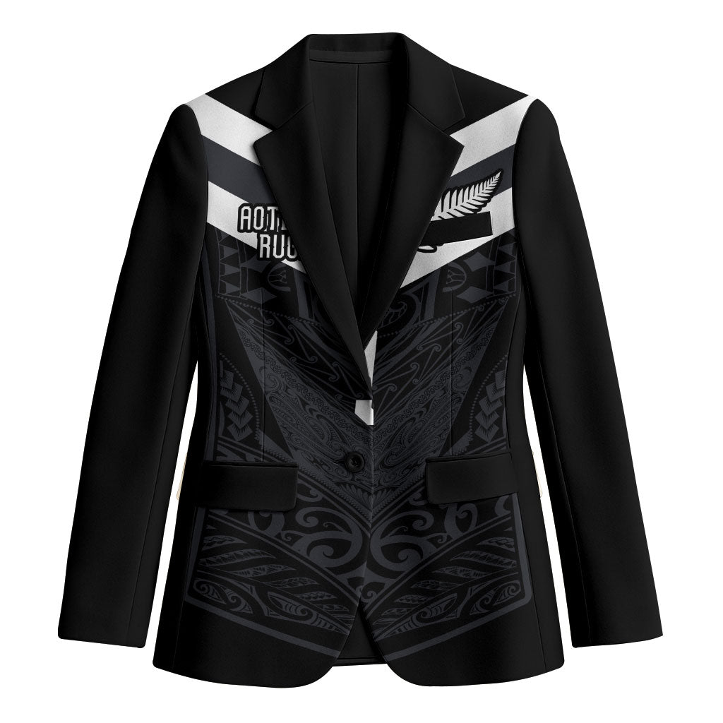 Aotearoa Rugby Custom Blazer Maori Tribal Motifs Stripes-Sporty Style