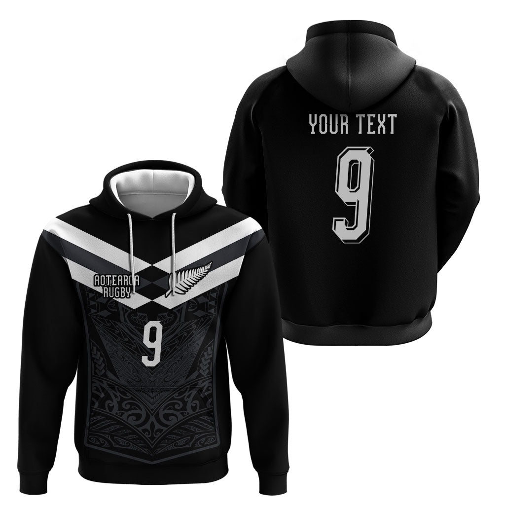 Aotearoa Rugby Custom Hoodie Maori Tribal Motifs Stripes-Sporty Style LT03 - Polynesian Pride
