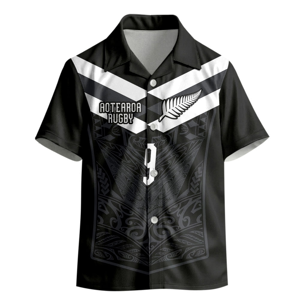 Aotearoa Rugby Custom Kid Hawaiian Shirt Maori Tribal Motifs Stripes-Sporty Style LT03 - Polynesian Pride