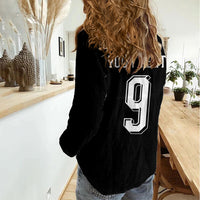 Aotearoa Rugby Custom Women Casual Shirt Maori Tribal Motifs Stripes-Sporty Style LT03 - Polynesian Pride