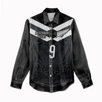Aotearoa Rugby Custom Women Casual Shirt Maori Tribal Motifs Stripes-Sporty Style LT03 - Polynesian Pride