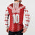 Custom Tahiti Football Polynesian Pattern Button Sweatshirt