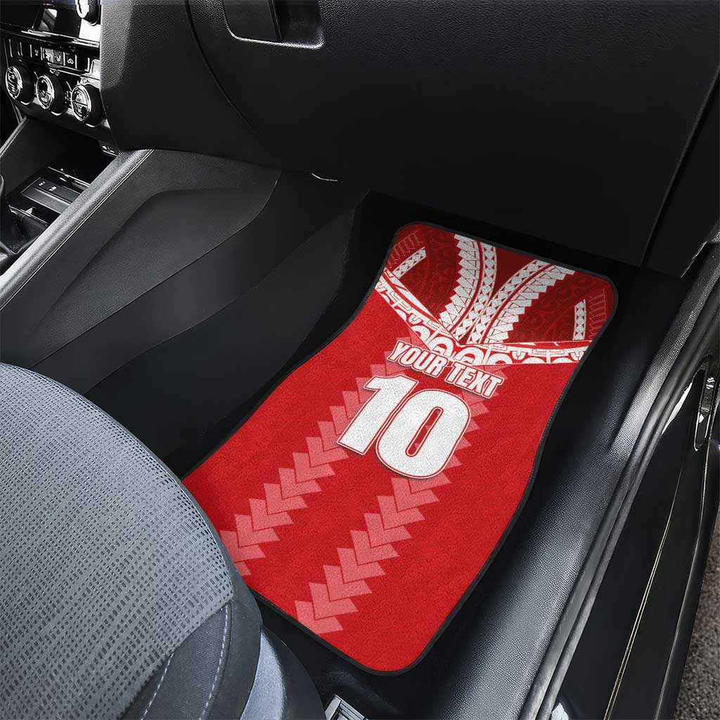 Custom Tahiti Football Polynesian Pattern Car Mats