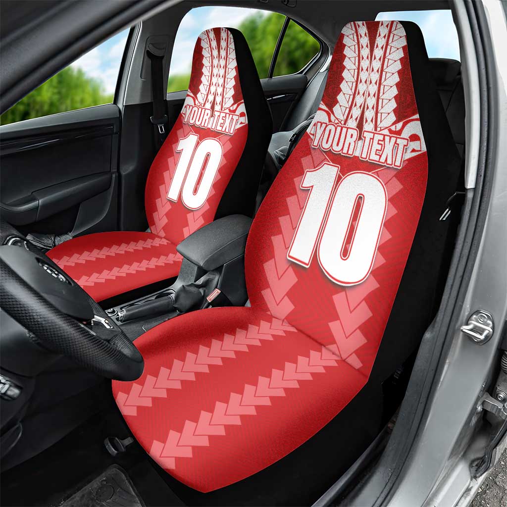 Custom Tahiti Football Polynesian Pattern Car Seat Cover