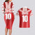 Custom Tahiti Football Polynesian Pattern Couples Matching Long Sleeve Bodycon Dress and Hawaiian Shirt