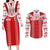 Custom Tahiti Football Polynesian Pattern Couples Matching Long Sleeve Bodycon Dress and Long Sleeve Button Shirt