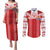 Custom Tahiti Football Polynesian Pattern Couples Matching Puletasi and Long Sleeve Button Shirt