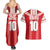 Custom Tahiti Football Polynesian Pattern Couples Matching Summer Maxi Dress and Hawaiian Shirt