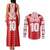 Custom Tahiti Football Polynesian Pattern Couples Matching Tank Maxi Dress and Long Sleeve Button Shirt