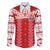 Custom Tahiti Football Polynesian Pattern Family Matching Long Sleeve Bodycon Dress and Hawaiian Shirt