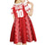 Custom Tahiti Football Polynesian Pattern Kid Short Sleeve Dress