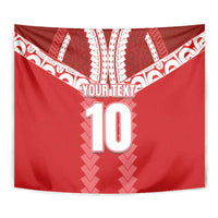 Custom Tahiti Football Polynesian Pattern Tapestry