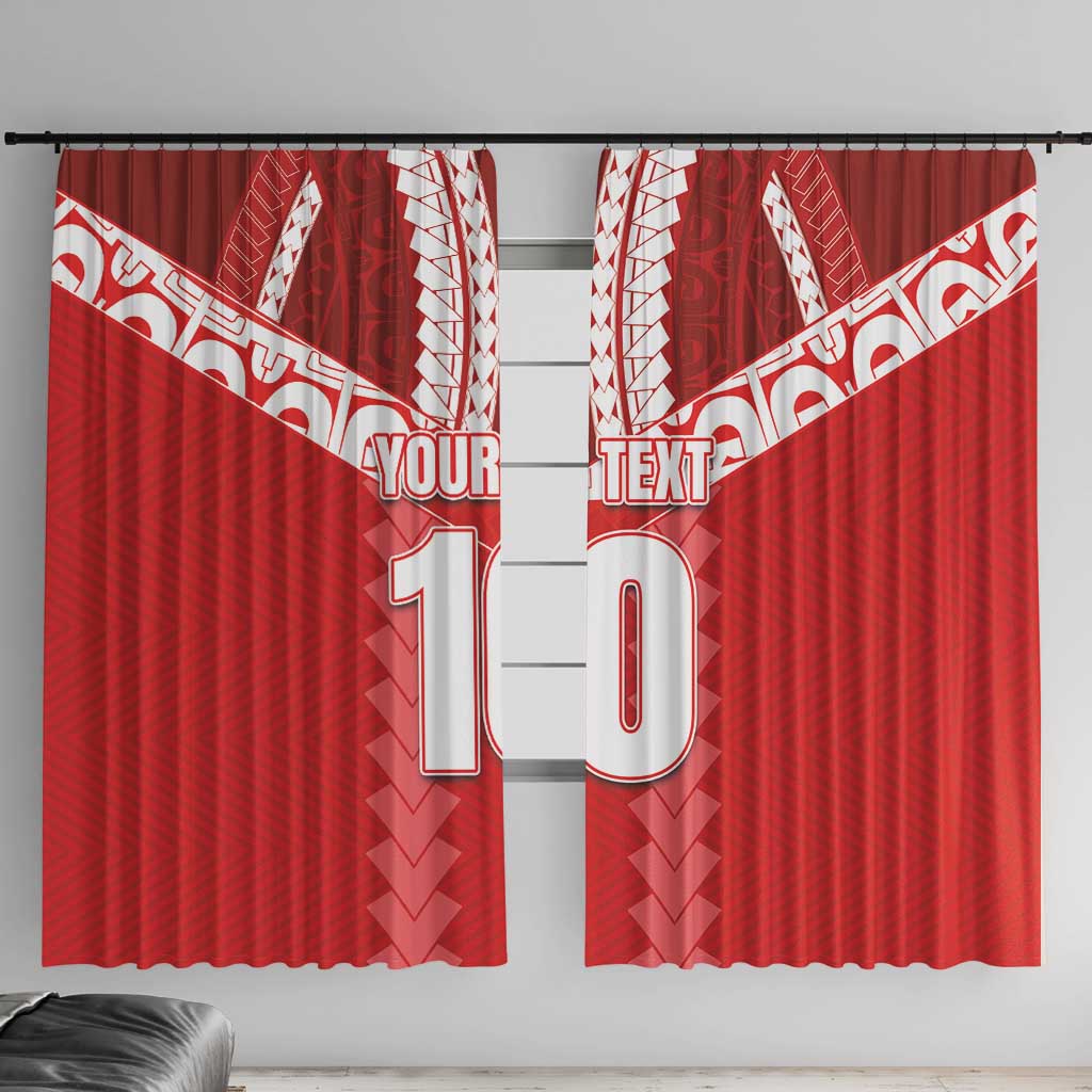 Custom Tahiti Football Polynesian Pattern Window Curtain