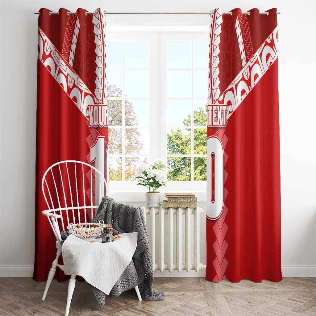 Custom Tahiti Football Polynesian Pattern Window Curtain