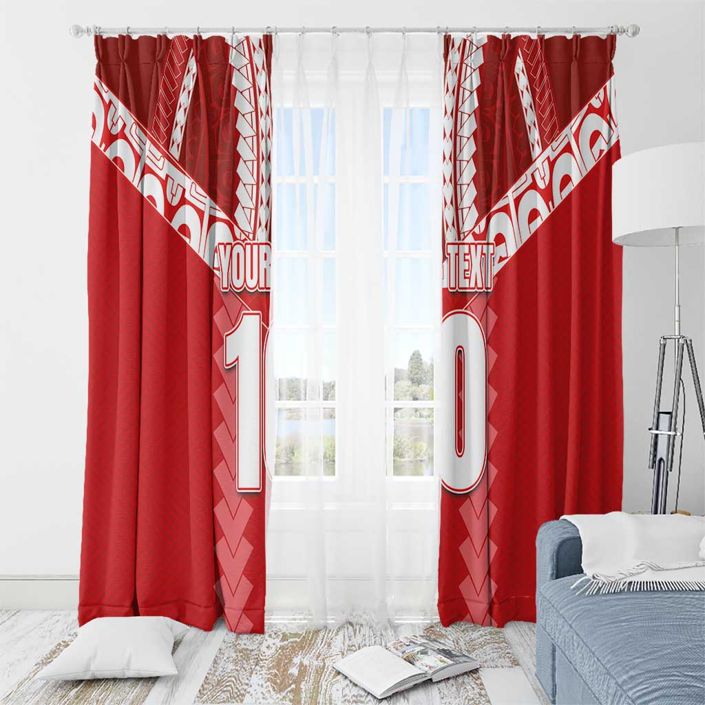 Custom Tahiti Football Polynesian Pattern Window Curtain