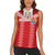 Custom Tahiti Football Polynesian Pattern Women Sleeveless Polo Shirt