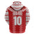 Custom Tahiti Football Polynesian Pattern Zip Hoodie